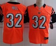 Nike Cincinnati Bengals #32 Jeremy Hill Orange Elite NFL Jerseys