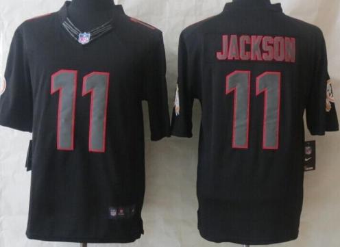 Nike Washington Redskins 11 DeSean Jackson Black Impact LIMITED NFL Jerseys