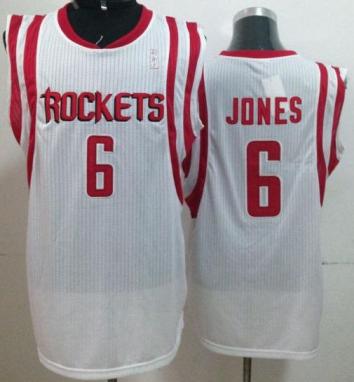 Houston Rockets 6 Terrence Jones White Revolution 30 NBA Jerseys