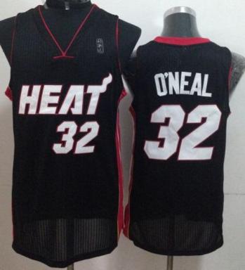Miami Heat 32 Shaquille O'Neal Black Revolution 30 NBA Jerseys