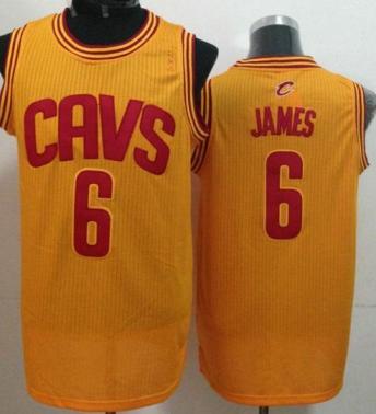 Cleveland Cavaliers 6 LeBron James Yellow Revolution 30 NBA Jerseys