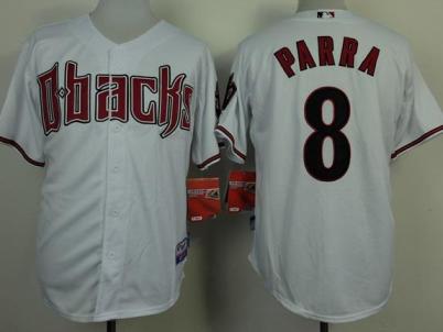 Arizona Diamondbacks 8 Gerardo Parra White Cool Base MLB Jerseys