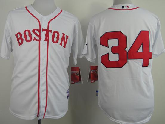 Boston Red Sox 34 David Ortiz White Cool Base MLB Jerseys 2014 New