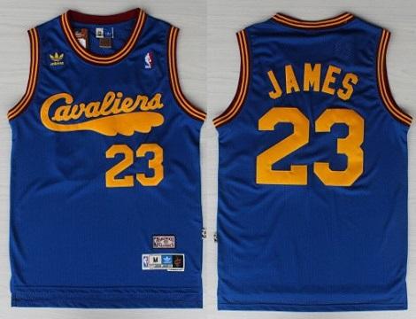Cleveland Cavaliers 23 LeBron James Blue Throwback NBA Jerseys Cleveland Cavaliers 23 LeBron James Blue Throwback NBA Jerseys