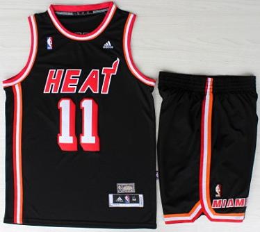 Miami Heat 11 Chris Andersen Black Hardwood Classics Revolution 30 NBA Jerseys Short Suit