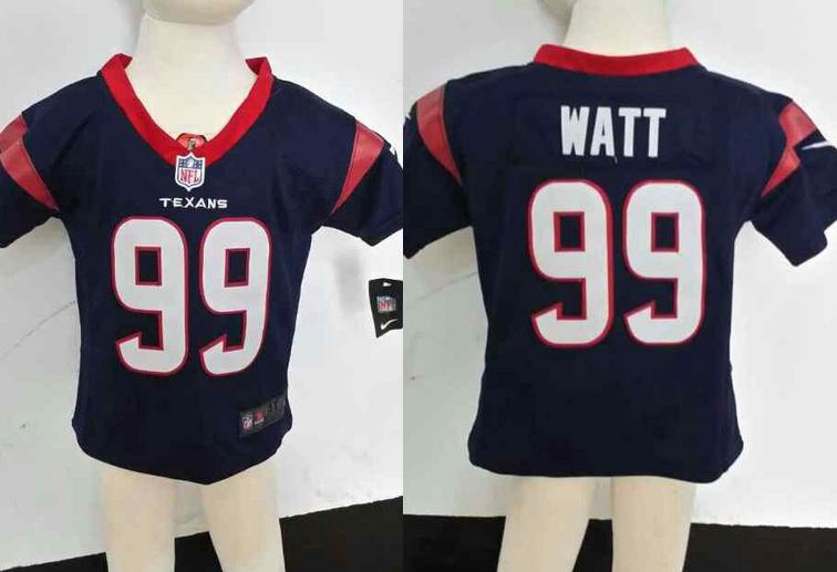 Baby Nike Houston Texans 99 J.J. Watt Blue NFL Jerseys