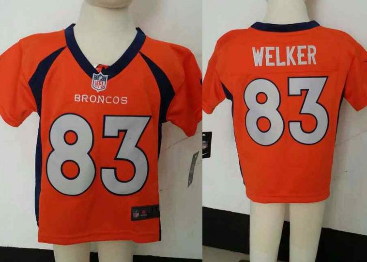 Baby Nike Denver Broncos 83 Wes Welker Orange NFL Jerseys