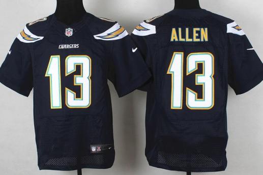 Nike San Diego Chargers 13 Keenan Allen Dark Bllue Elite NFL Jerseys