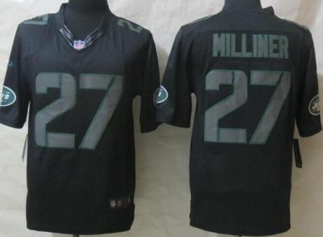 Nike New York Jets 27 Dee Milliner Black Impact LIMITED NFL Jerseys