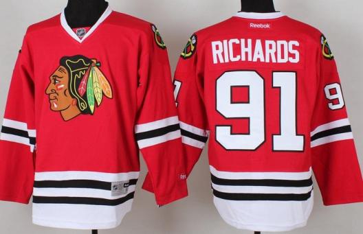 Chicago Blackhawks 91 Brad Rchards Red NHL Jerseys