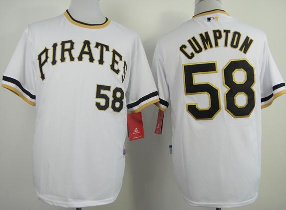 Pittsburgh Pirates 58 Brandon Cumpton White MLB Jerseys Pittsburgh Pirates 58 Brandon Cumpton White MLB Jerseys