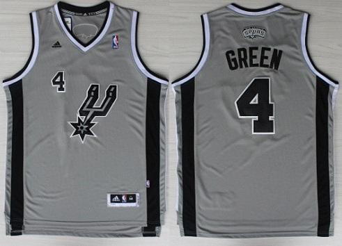 San Antonio Spurs 4 Danny Green Grey Revolution 30 Swingman NBA Jerseys