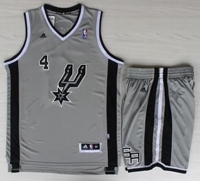 San Antonio Spurs 4 Danny Green Grey Revolution 30 Swingman NBA Jersey Short Suits