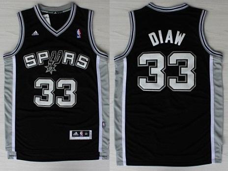San Antonio Spurs 33 Boris Diaw Black Revolution 30 Swingman NBA Jerseys