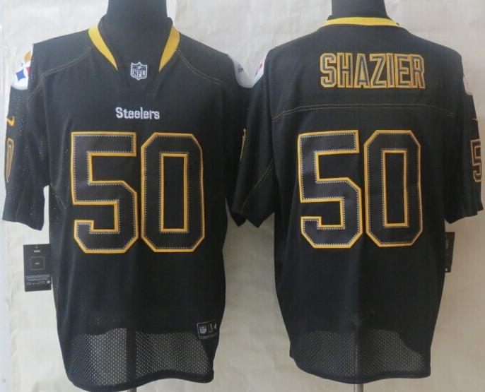 Nike Pittsburgh Steelers 50 Ryan Shazier Lights Out Black Elite NFL Jerseys