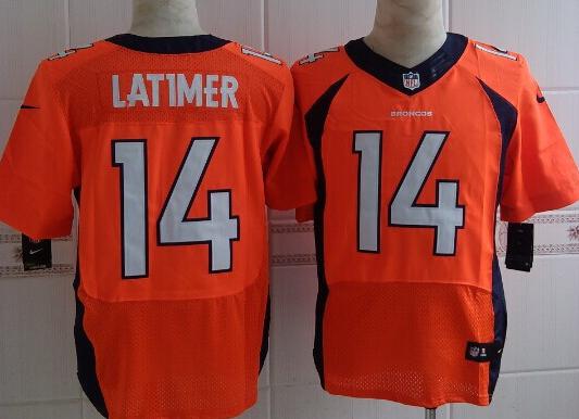 Nike Denver Broncos 14 Cody Latimer Orange Elite NFL Jerseys