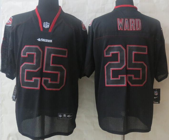 Nike San Francisco 49ers 25 Jimmie Ward Lights Out Black Elite NFL Jerseys