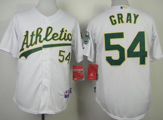 Oakland Athletics 54 Sonny Gray White Cool Base MLB Jerseys