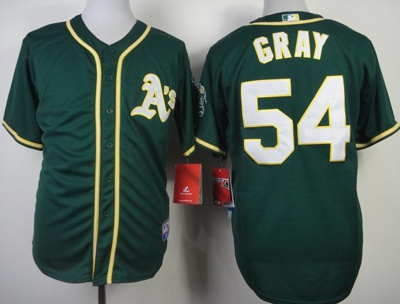Oakland Athletics 54 Sonny Gray Green Cool Base MLB Jerseys