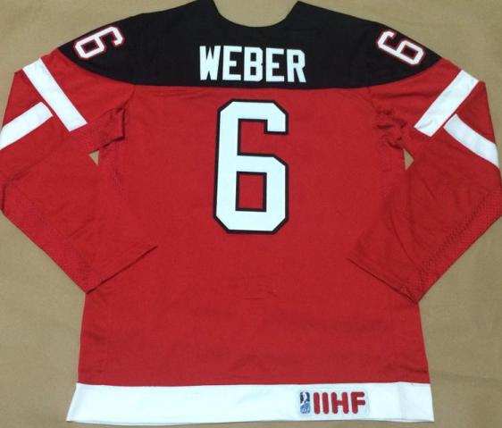 Canada Olympic 100th Anniversary 6 Shea Weber Red Hockey Jerseys
