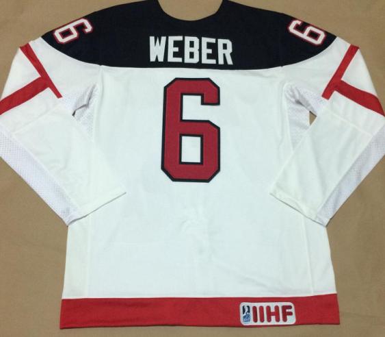 Canada Olympic 100th Anniversary 6 Shea Weber White Hockey Jerseys