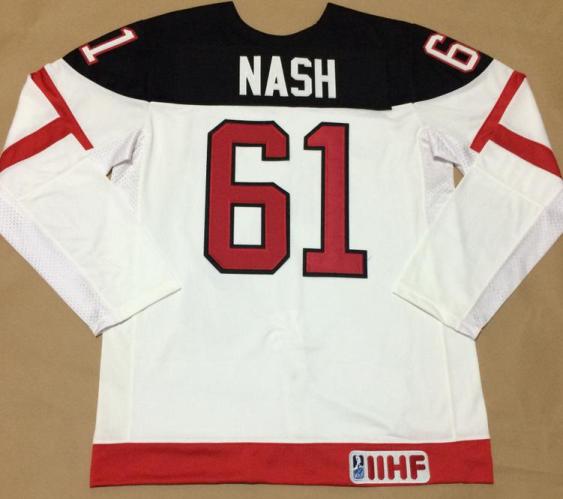 Canada Olympic 100th Anniversary 61 Rick Nash White Hockey Jerseys