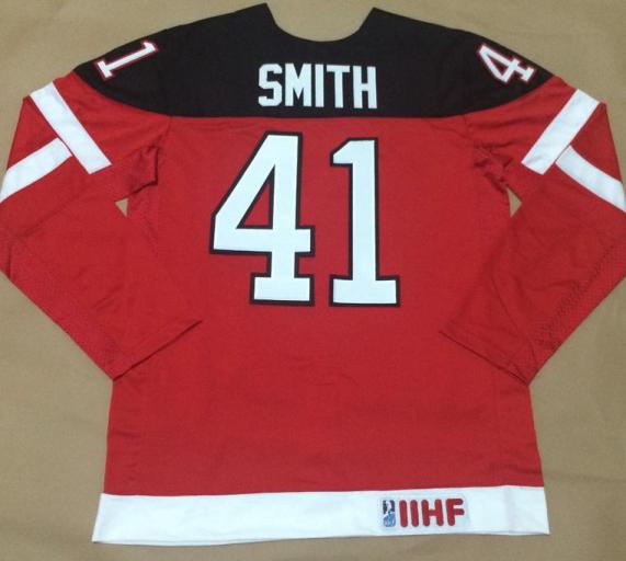 Canada Olympic 100th Anniversary 41 Mike Smith Red Hockey Jerseys