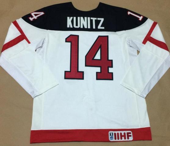 Canada Olympic 100th Anniversary 14 Chris Kunitz White Hockey Jerseys