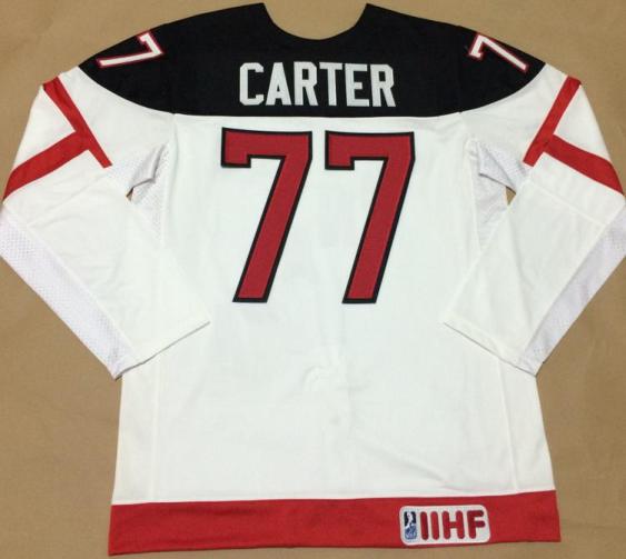 Canada Olympic 100th Anniversary 77 Jeff Carter White Hockey Jerseys