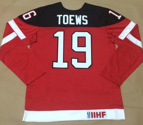 Canada Olympic 100th Anniversary 19 Jonathan Toews Red Hockey Jerseys