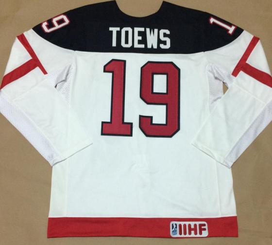 Canada Olympic 100th Anniversary 19 Jonathan Toews White Hockey Jerseys