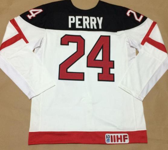 Canada Olympic 100th Anniversary 24 Corey Perry White Hockey Jerseys