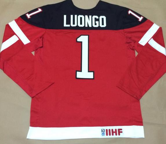 Canada Olympic 100th Anniversary 1 Roberto Luongo Red Hockey Jerseys