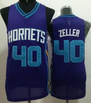 Charlotte Hornets 40 Cody Zeller Purple Revolution 30 NBA Jerseys