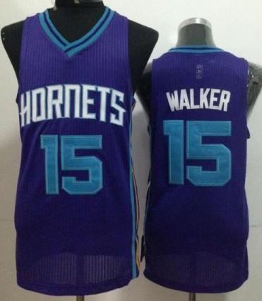 Charlotte Hornets 15 Kemba Walker Purple Revolution 30 NBA Jerseys