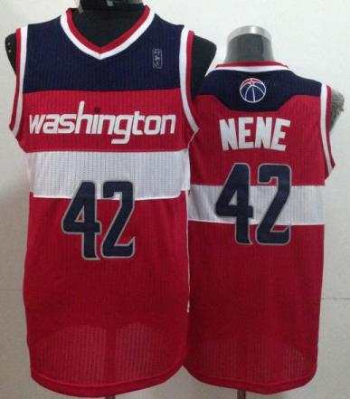 Washington Wizards 42 Forward Nene Red Revolution 30 NBA Jerseys