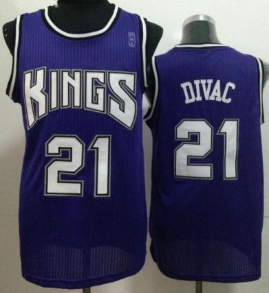 Sacramento Kings 21 Vlade Divac Purple Revolution 30 NBA Jerseys
