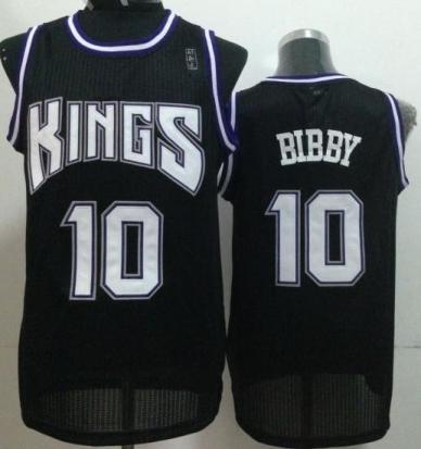 Sacramento Kings 10 Mike Bibby Black Revolution 30 NBA Jerseys