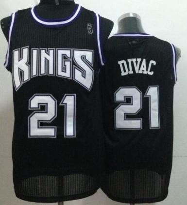 Sacramento Kings 21 Vlade Divac Black Revolution 30 NBA Jerseys