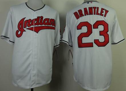 Cleveland Indians 23 Michael Brantley White Cool Base MLB Jerseys Cleveland Indians 23 Michael Brantley White Cool Base MLB Jerseys