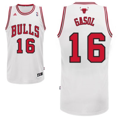 Chicago Bulls #16 Pau Gasol White Revolution 30 Swingman NBA Jerseys