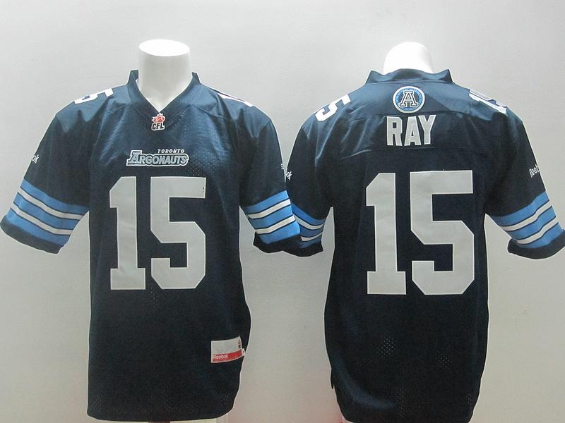Toronto Argonauts #15 Ricky Ray Navy Blue Stitched CFL Jersey