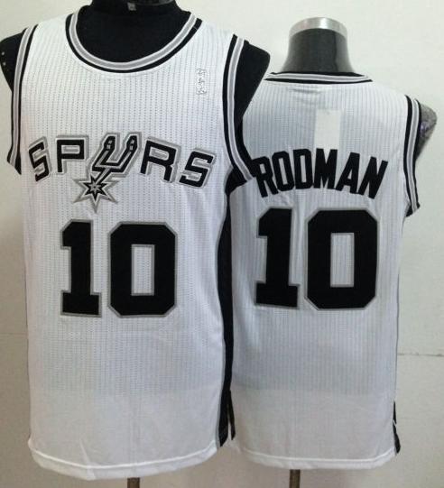 San Antonio Spurs #10 Dennis Rodman White Revolution 30 NBA Jerseys