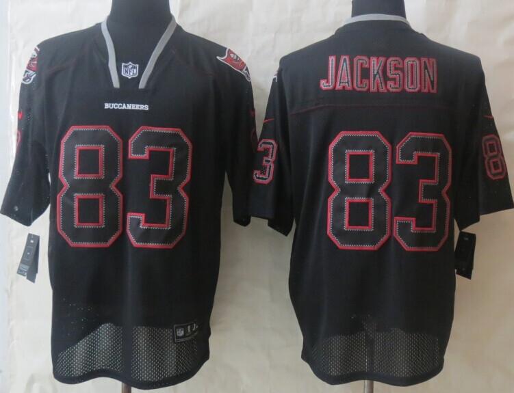 Nike Tampa Bay Buccaneers 83 Vincent Jackson Light Out Black Elite NFL Jerseys