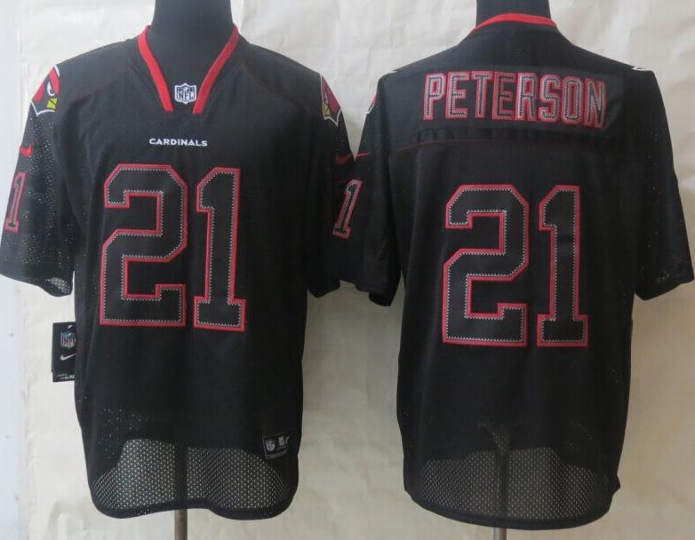Nike Arizona Cardinals 21 Patrick Peterson Light Out Black Elite NFL Jerseys