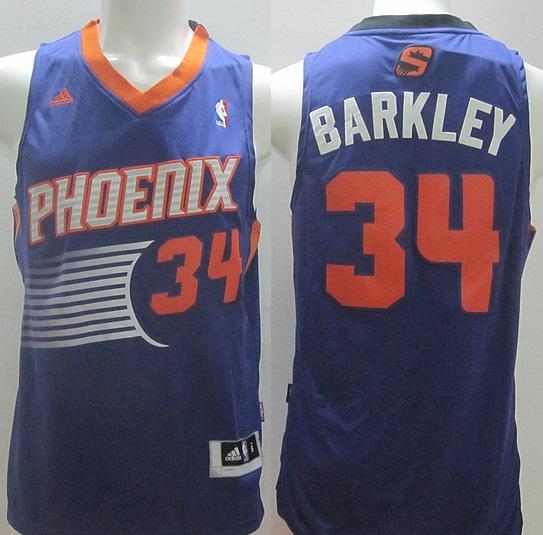 Phoenix Suns 34 Charles Barkley Blue Revolution 30 Swingman NBA Jerseys