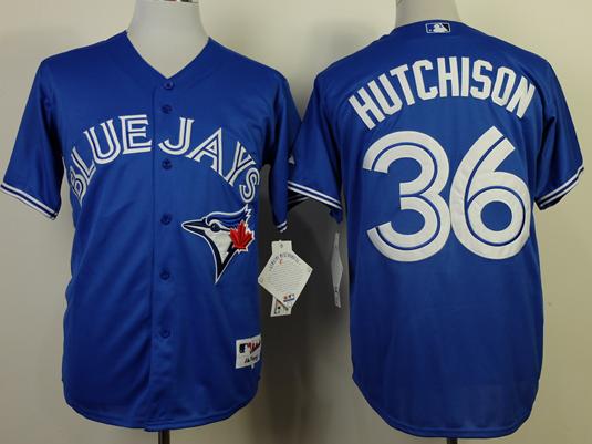 Toronto Blue Jays 36 Drew Hutchison Blue MLB Jerseys