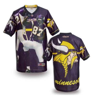 Nike Minnesota Vikings Blank Printing Fashion Game NFL Jerseys (3)