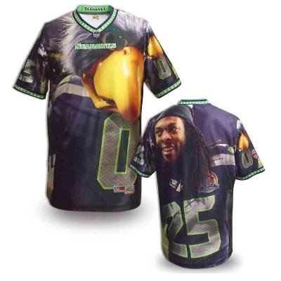Nike Seattle Seahawks Blank Printing Fashion Game NFL Jerseys (14)