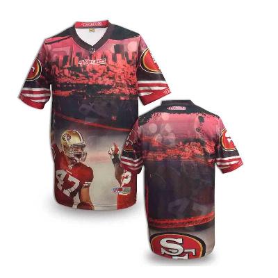 Nike San Francisco 49ers Blank Printing Fashion Game NFL Jerseys (5)